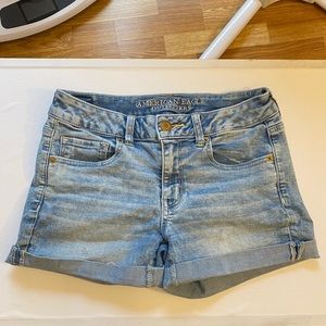 Light Wash Denim Shorts